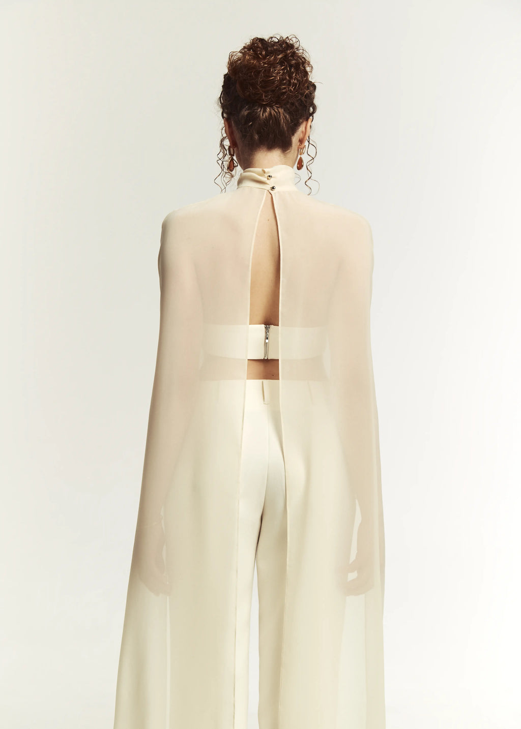 YUU Класичні брюки з віскози - Айворі