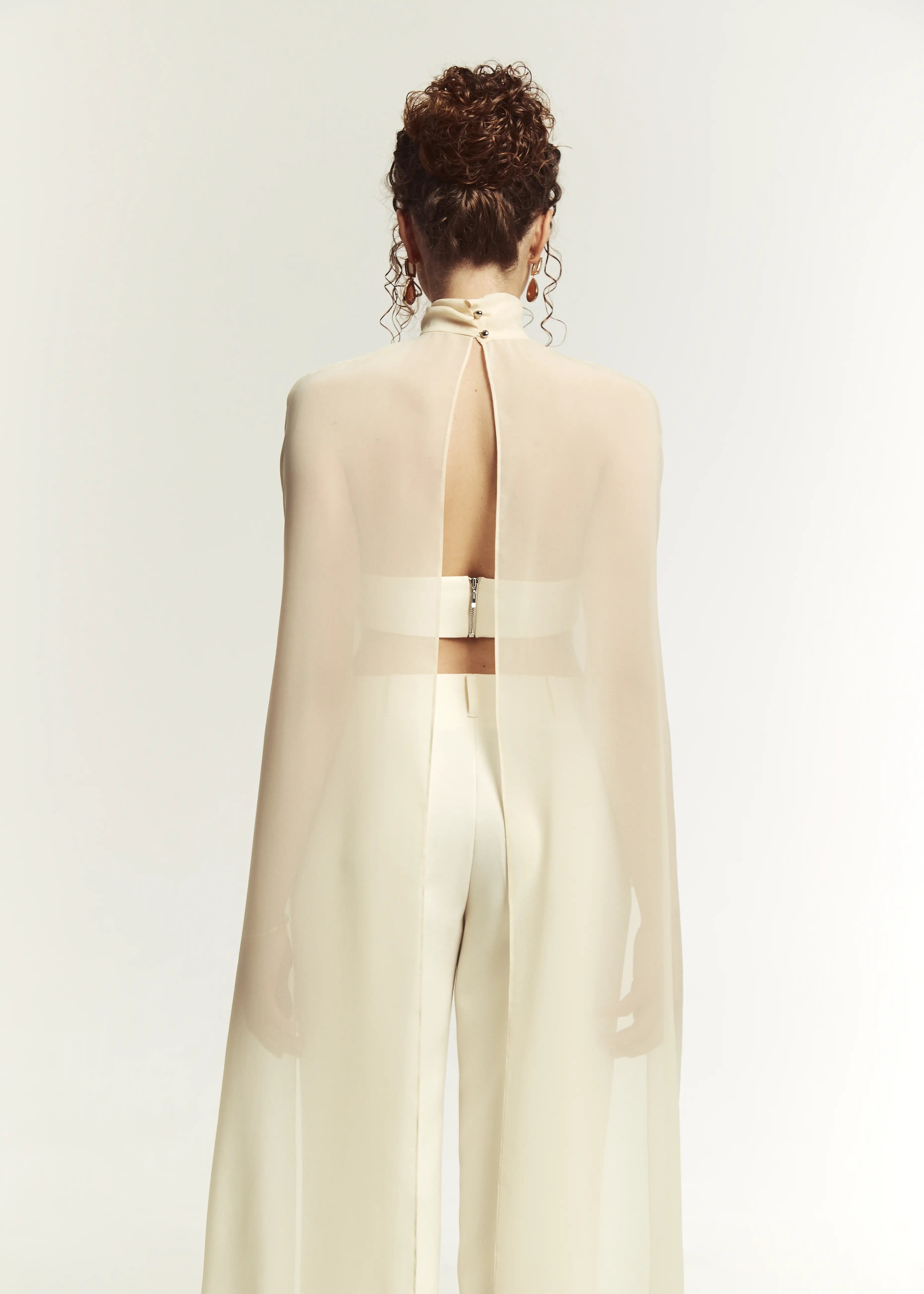 YUU Класичні брюки з віскози - Айворі